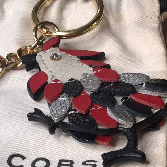 Marc Jacobs Year of the Rooster Leather Keychain Bag Charm with Gold Hardware - Picture 4 of 16
